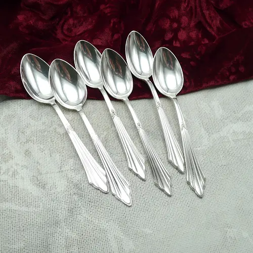 WMF 900 Fächer 6 Kaffeelöffel 90 versilbert