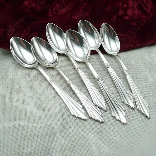 WMF 900 Fächer 6 Kaffeelöffel 90 versilbert