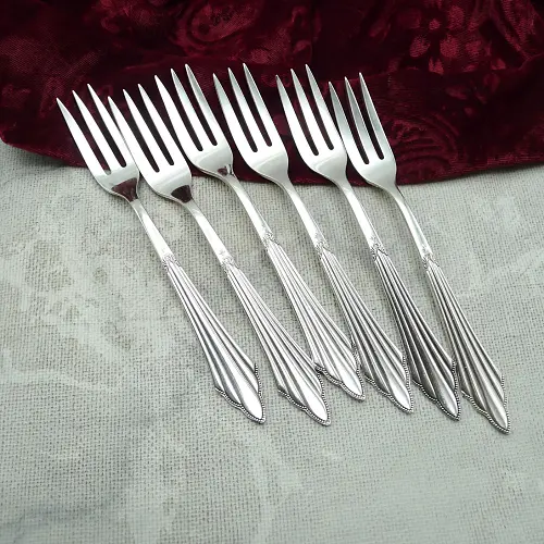 WMF 900 Fächer 6 Kuchengabeln 15,7cm 90 versilbert