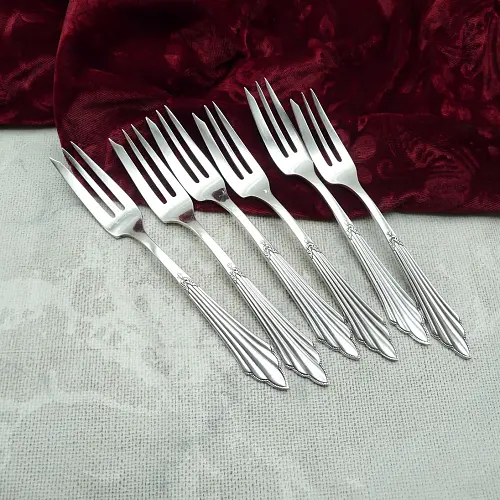 WMF 900 Fächer 6 Kuchengabeln 14,6cm 90 versilbert