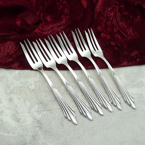 WMF 900 Fächer 6 Kuchengabeln 14,6cm 90 versilbert