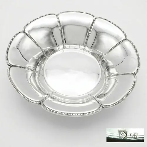 WMF 900 Fächer runde Schale versilbert