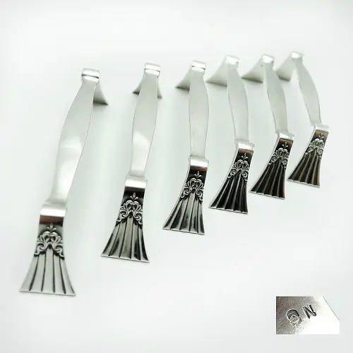 WMF 900 Fächer 6 Messerbänkchen versilbert