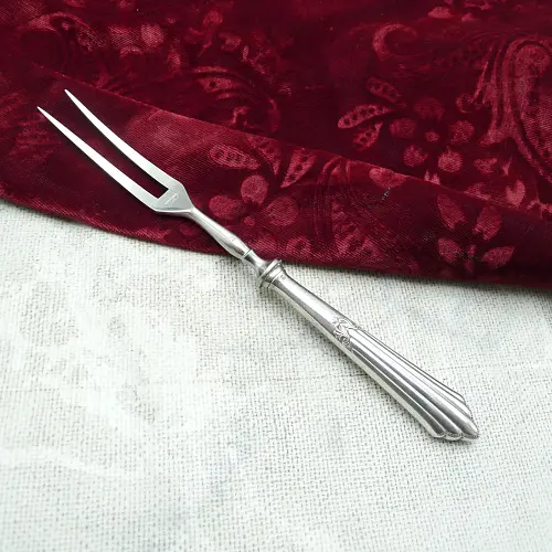 WMF 900 Fächer Fleischgabel mit Heftgriff versilbert