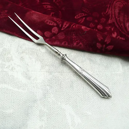 WMF 900 Fächer Fleischgabel mit Heftgriff versilbert