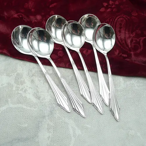 WMF 900 Fächer 6 Tassenlöffel 16,7cm 90 versilbert