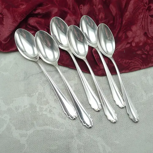 Bruckmann 690 Lieselotte 6 Dessertlöffel 18,1cm 90 versilbert