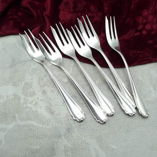 Bruckmann 690 Lieselotte 6 Kuchengabeln 90 versilbert