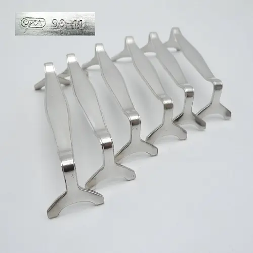 OKA 133 Art Deco 6 Messerbänkchen 90 versilbert