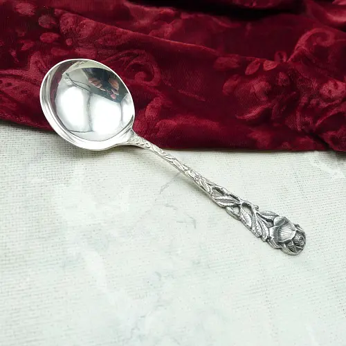 Hildesheimer Rose Sahnelöffel 90 versilbert