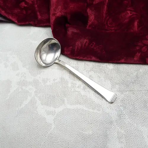 OKA 131 Art Deco Rahmkelle 90 versilbert