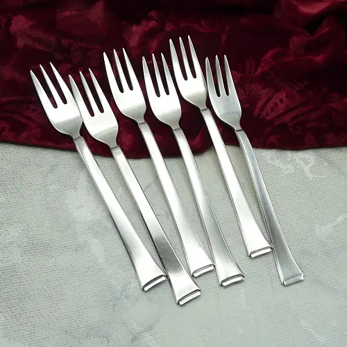 WMF 2500 Art Deco 6 Kuchengabeln 90 versilbert