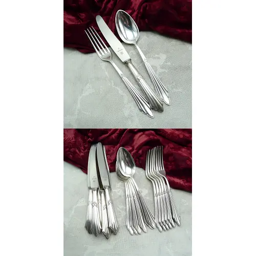 WMF 900 Fächer Menübesteck 6 Personen 90 versilbert