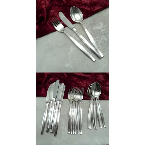 BSF Rauhreif Tafelbesteck 6 Personen 90 versilbert