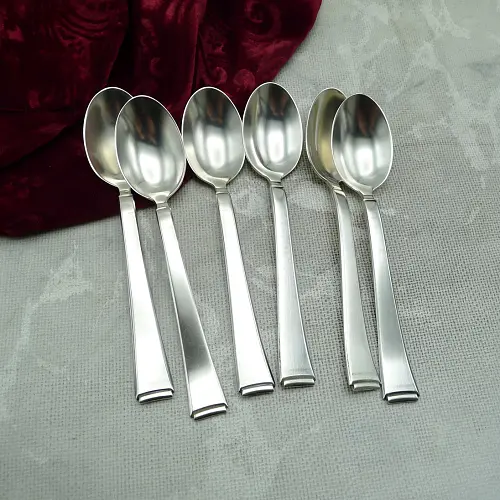 WMF 2500 Art Deco 6 Kaffeelöffel 90 versilbert