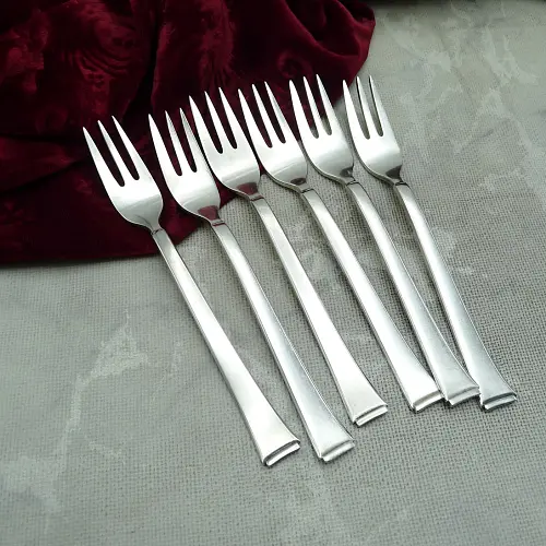 WMF 2500 Art Deco 6 Kuchengabeln 90 versilbert