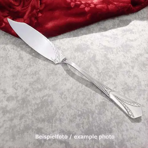 WMF 26/1000 Empire Jugendstil Fischmesser 21,2cm versilbert